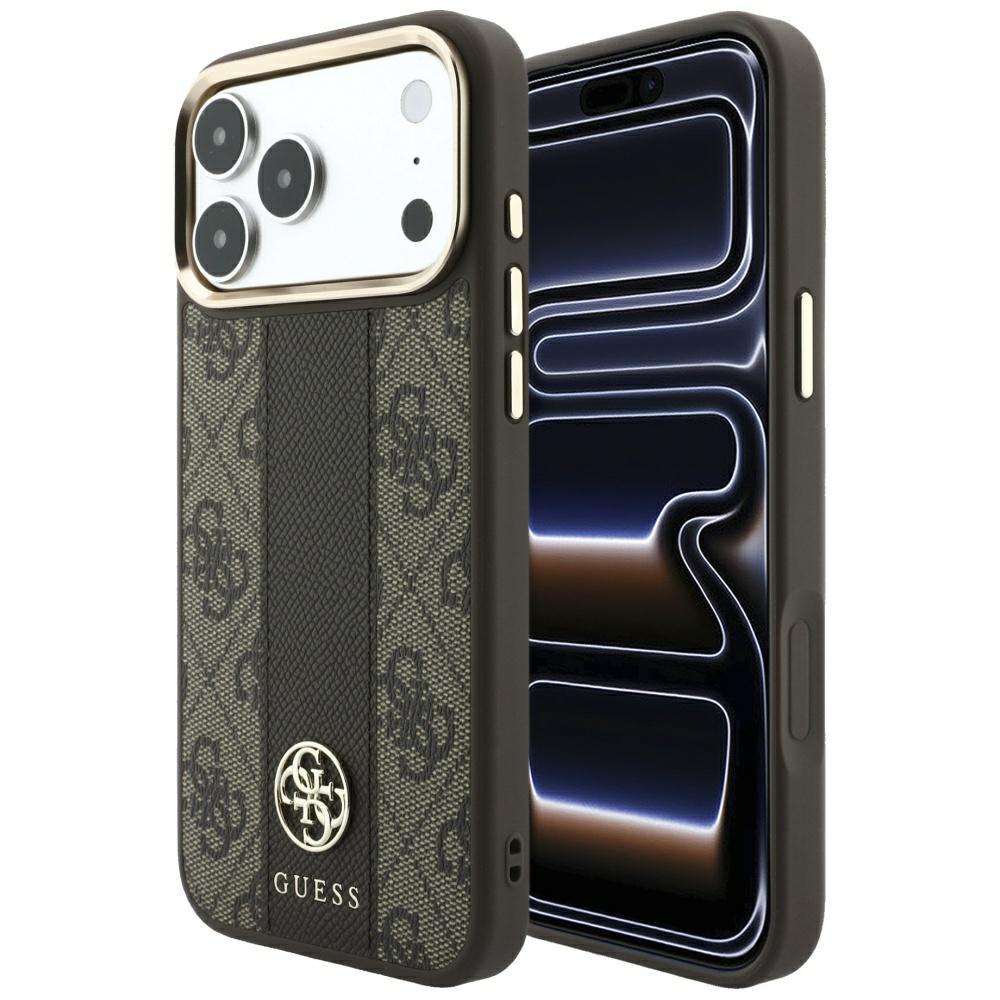 Θήκη Guess 4G Stripe Round Classic Logos Magsafe Brown iPhone 18 Pro Max/17 Pro Max ΘΗΚΕΣ Guess Θήκη Guess 4G Stripe Round Classic Logos Magsafe Brown iPhone 18 Pro Max/17 Pro Max