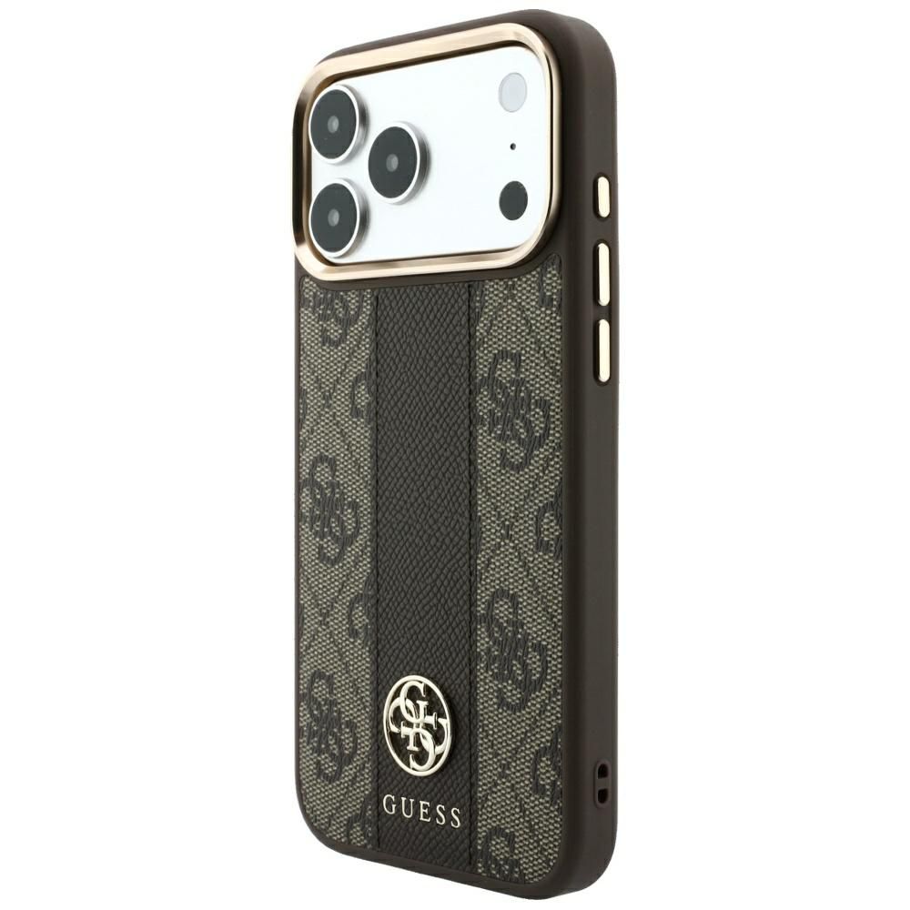 Θήκη Guess 4G Stripe Round Classic Logos Magsafe Brown iPhone 18 Pro Max/17 Pro Max ΘΗΚΕΣ Guess Θήκη Guess 4G Stripe Round Classic Logos Magsafe Brown iPhone 18 Pro Max/17 Pro Max - Image 6
