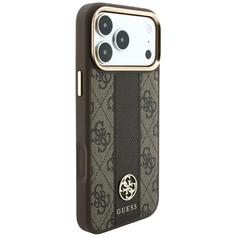 Θήκη Guess 4G Stripe Round Classic Logos Magsafe Brown iPhone 18 Pro Max/17 Pro Max ΘΗΚΕΣ Guess Θήκη Guess 4G Stripe Round Classic Logos Magsafe Brown iPhone 18 Pro Max/17 Pro Max - Image 4