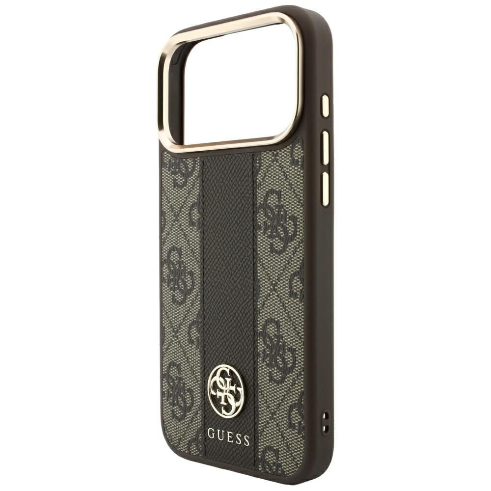 Θήκη Guess 4G Stripe Round Classic Logos Magsafe Brown iPhone 18 Pro Max/17 Pro Max ΘΗΚΕΣ Guess Θήκη Guess 4G Stripe Round Classic Logos Magsafe Brown iPhone 18 Pro Max/17 Pro Max - Image 2
