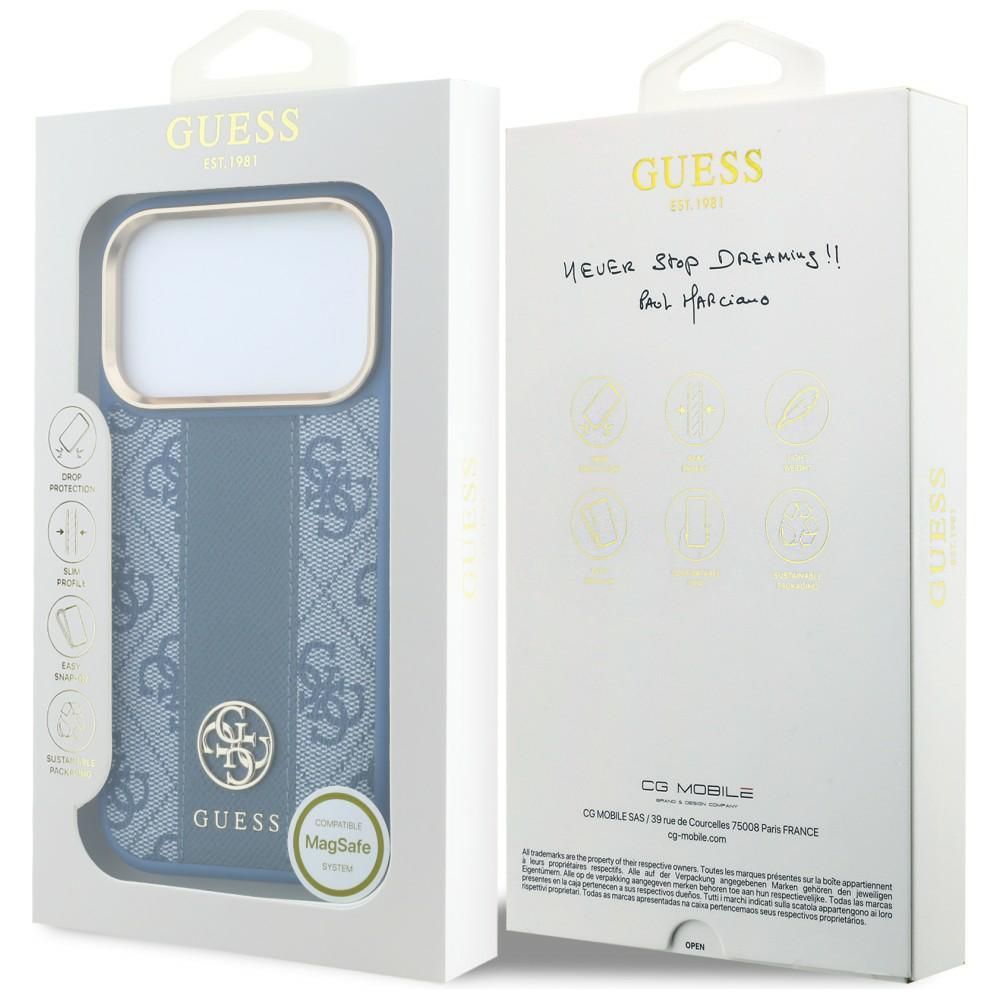 Θήκη Guess 4G Stripe Round Classic Logos Magsafe Blue iPhone 18 Pro Max/17 Pro Max ΘΗΚΕΣ Guess Θήκη Guess 4G Stripe Round Classic Logos Magsafe Blue iPhone 18 Pro Max/17 Pro Max - Image 8