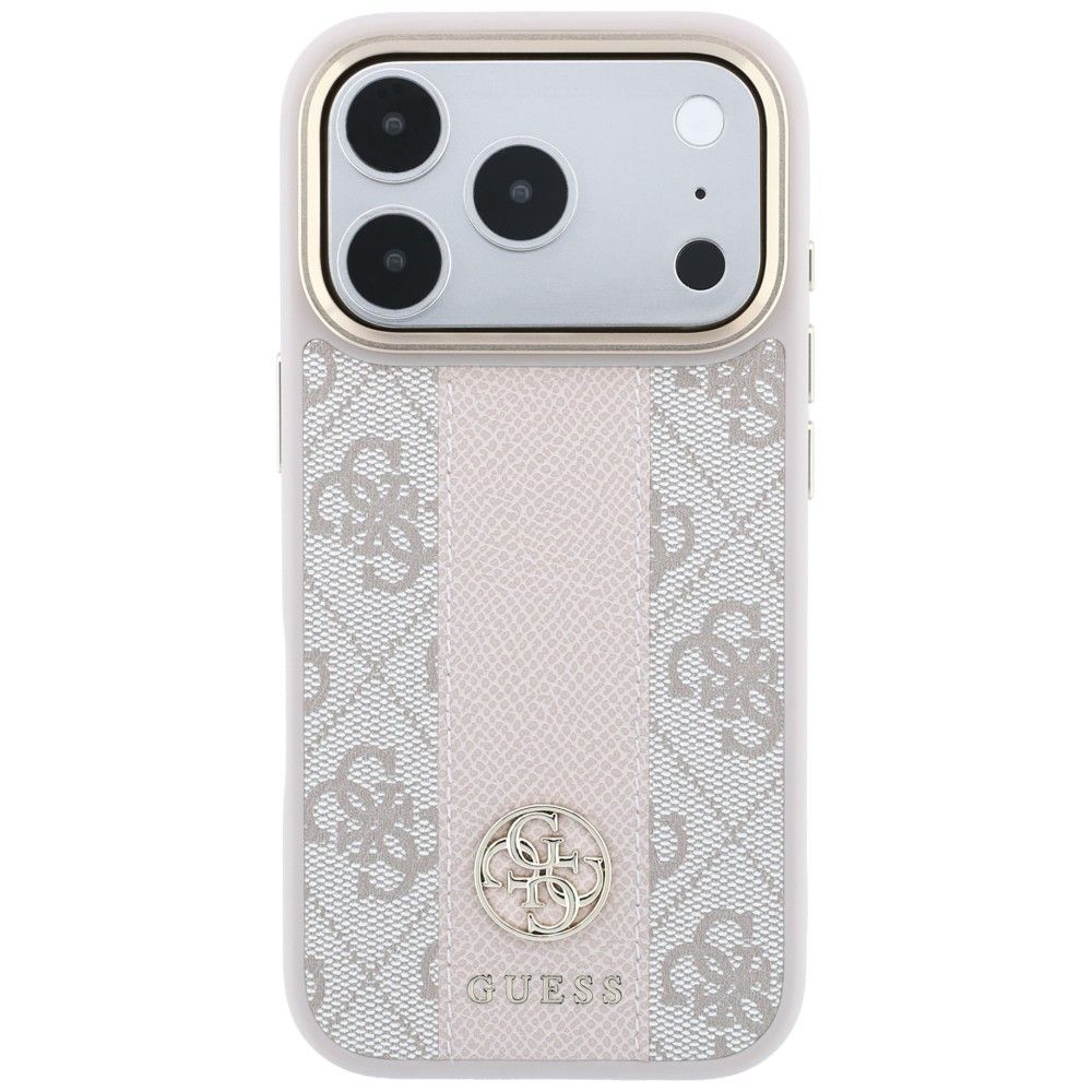 Θήκη Guess 4G Stripe Round Classic Logos Magsafe Pink iPhone 18 Pro Max/17 Pro Max ΘΗΚΕΣ Guess Θήκη Guess 4G Stripe Round Classic Logos Magsafe Pink iPhone 18 Pro Max/17 Pro Max - Image 5