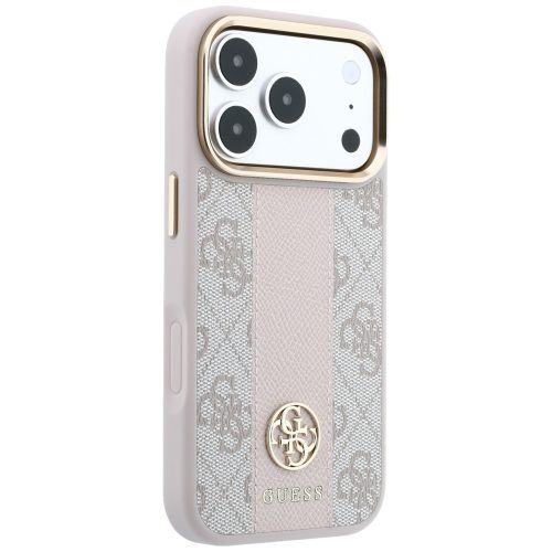 Alternative view of Θήκη Guess 4G Stripe Round Classic Logos Magsafe Pink iPhone 18 Pro Max/17 Pro Max