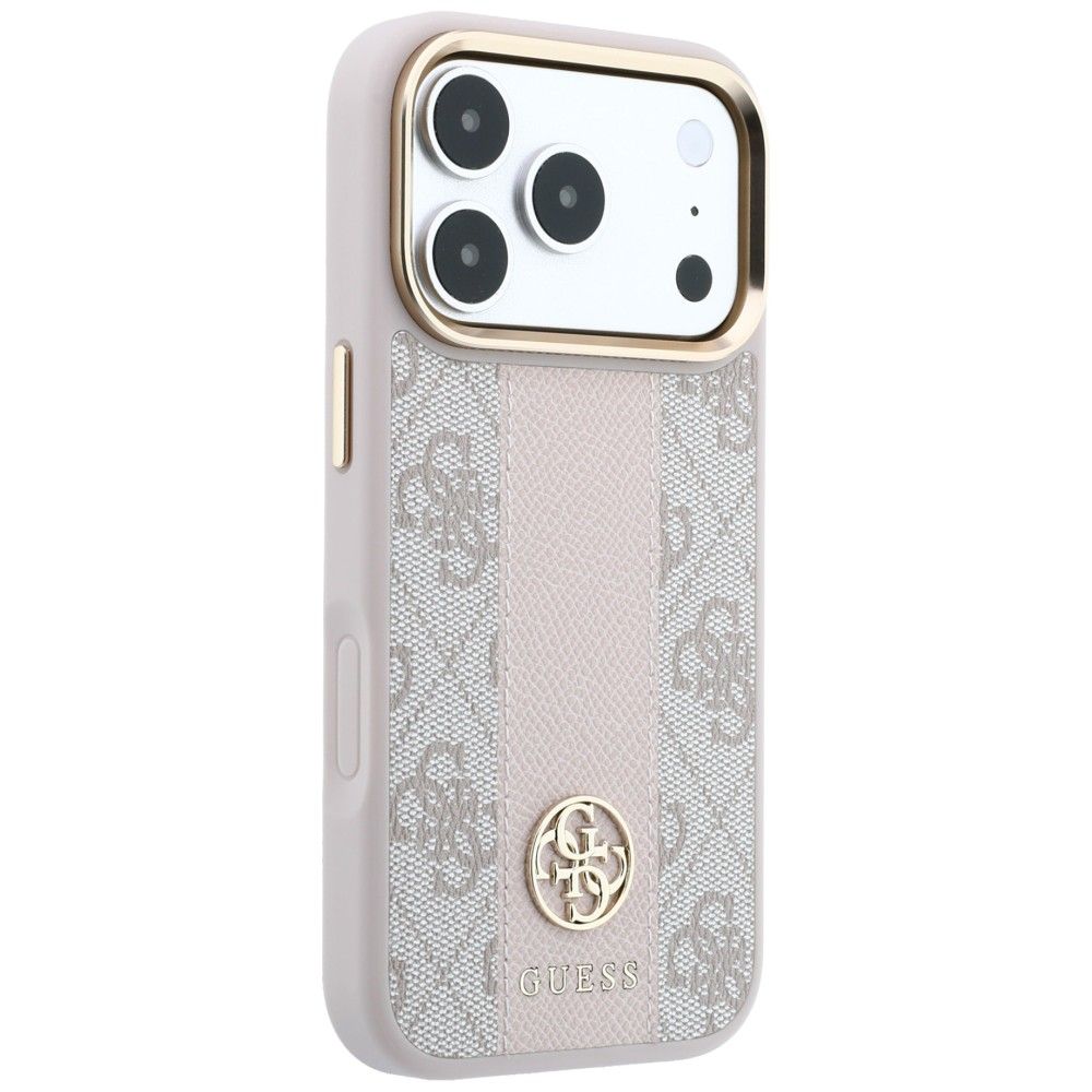 Θήκη Guess 4G Stripe Round Classic Logos Magsafe Pink iPhone 18 Pro Max/17 Pro Max ΘΗΚΕΣ Guess Θήκη Guess 4G Stripe Round Classic Logos Magsafe Pink iPhone 18 Pro Max/17 Pro Max - Image 2