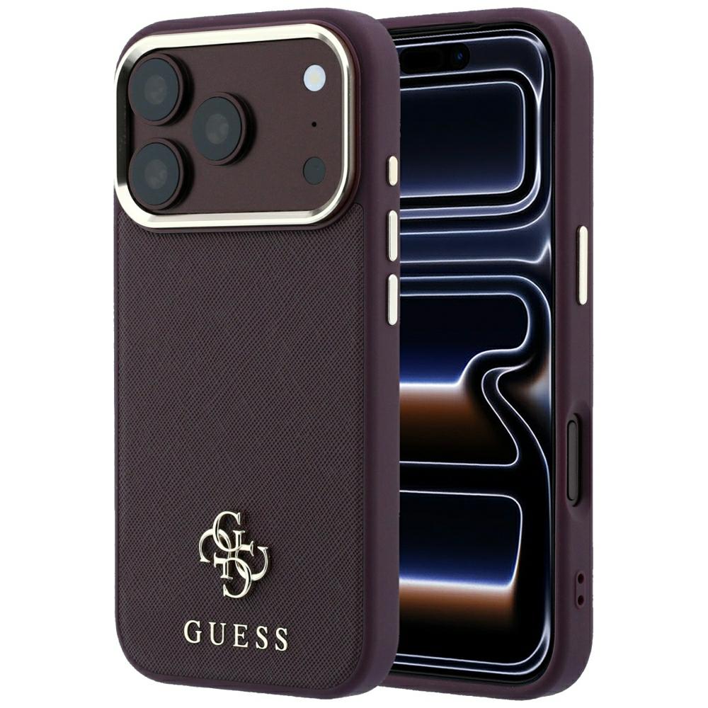 Θήκη Guess Saffiano Small 4G Classic Logo Magsafe Burgundy iPhone 18 Pro/17 Pro ΘΗΚΕΣ Guess Θήκη Guess Saffiano Small 4G Classic Logo Magsafe Burgundy iPhone 18 Pro/17 Pro