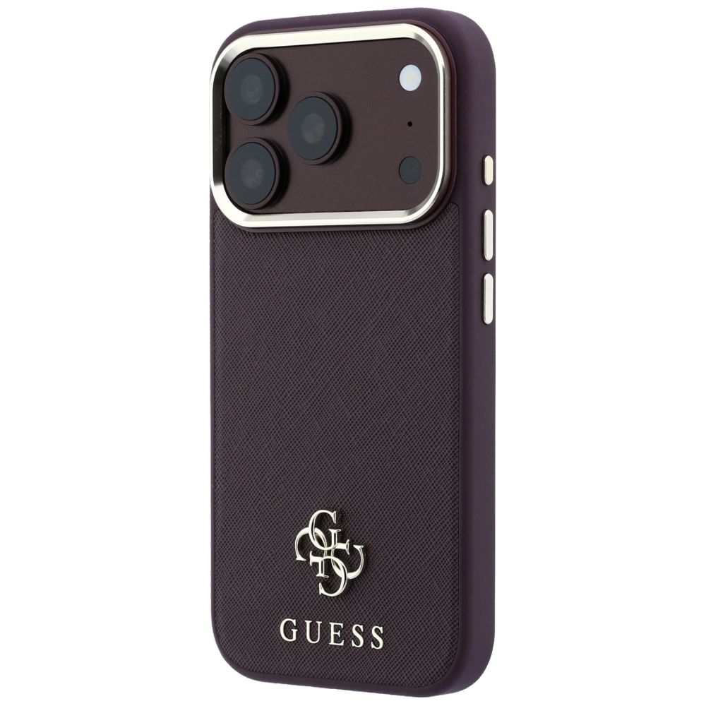 Θήκη Guess Saffiano Small 4G Classic Logo Magsafe Burgundy iPhone 18 Pro/17 Pro ΘΗΚΕΣ Guess Θήκη Guess Saffiano Small 4G Classic Logo Magsafe Burgundy iPhone 18 Pro/17 Pro - Image 4