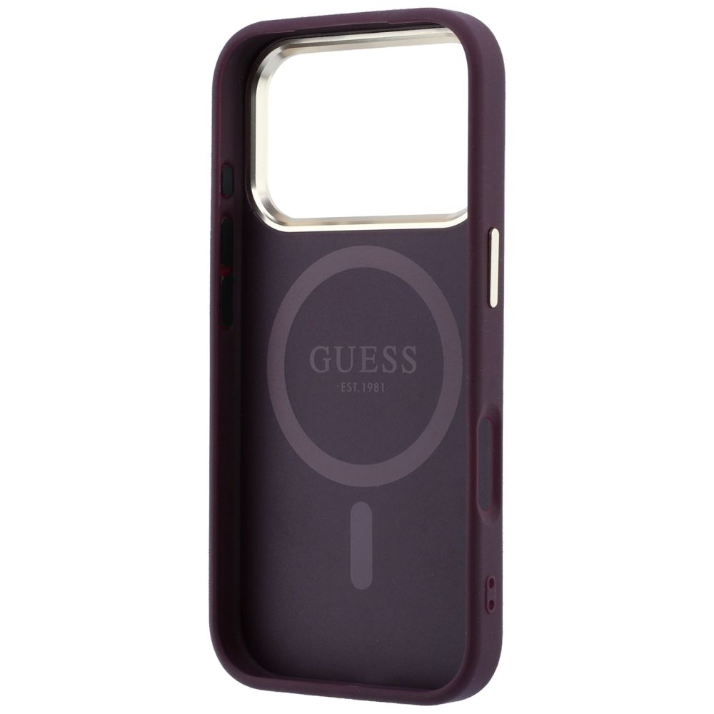 Θήκη Guess Saffiano Small 4G Classic Logo Magsafe Burgundy iPhone 18 Pro/17 Pro ΘΗΚΕΣ Guess Θήκη Guess Saffiano Small 4G Classic Logo Magsafe Burgundy iPhone 18 Pro/17 Pro - Image 2