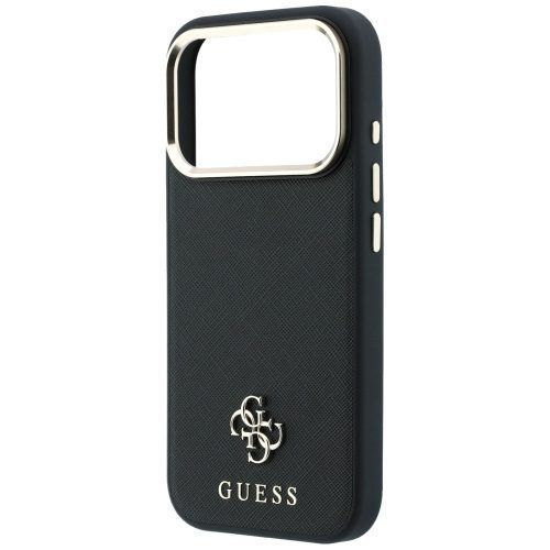 Alternative view of Θήκη Guess Saffiano Small 4G Classic Logo Magsafe Black iPhone 18 Pro Max/17 Pro Max