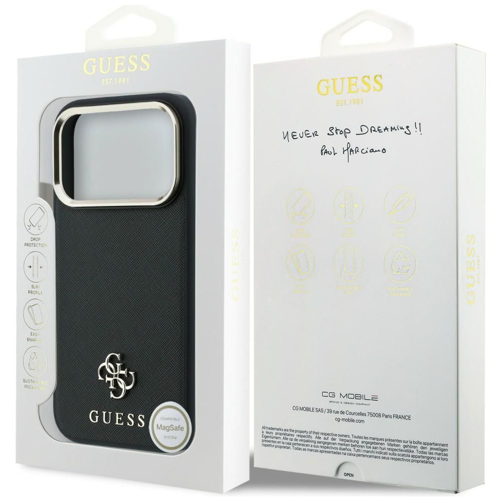 Θήκη Guess Saffiano Small 4G Classic Logo Magsafe Black iPhone 18 Pro Max/17 Pro Max ΘΗΚΕΣ Guess Θήκη Guess Saffiano Small 4G Classic Logo Magsafe Black iPhone 18 Pro Max/17 Pro Max - Image 7