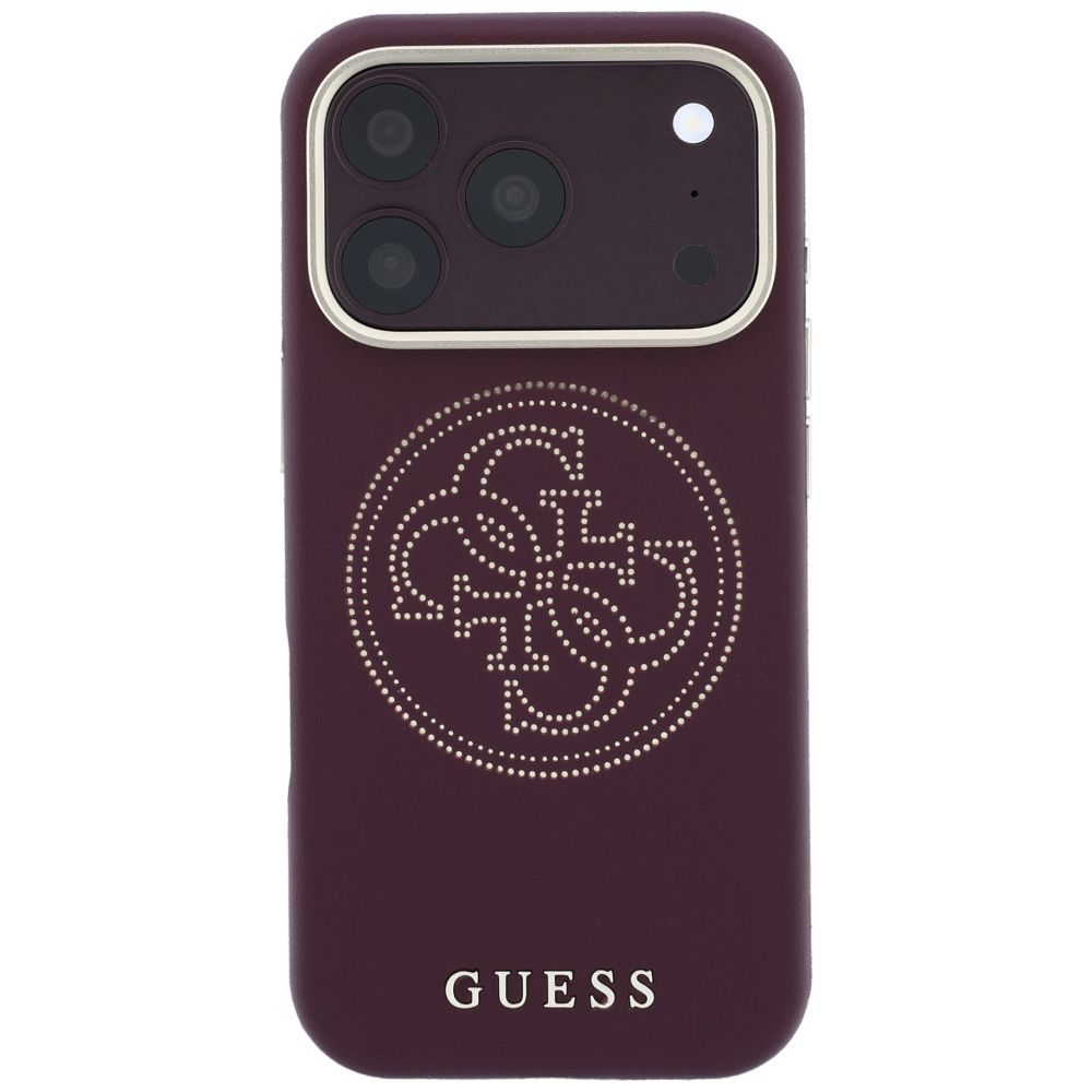 Θήκη Guess Perforated 4G Gold Logo Magsafe Burgundy iPhone 18 Pro Max/17 Pro Max ΘΗΚΕΣ Guess Θήκη Guess Perforated 4G Gold Logo Magsafe Burgundy iPhone 18 Pro Max/17 Pro Max - Image 4