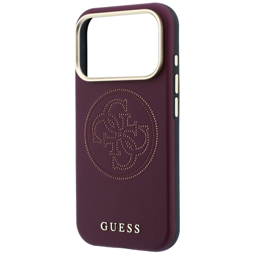 Θήκη Guess Perforated 4G Gold Logo Magsafe Burgundy iPhone 18 Pro Max/17 Pro Max ΘΗΚΕΣ Guess Θήκη Guess Perforated 4G Gold Logo Magsafe Burgundy iPhone 18 Pro Max/17 Pro Max - Image 8