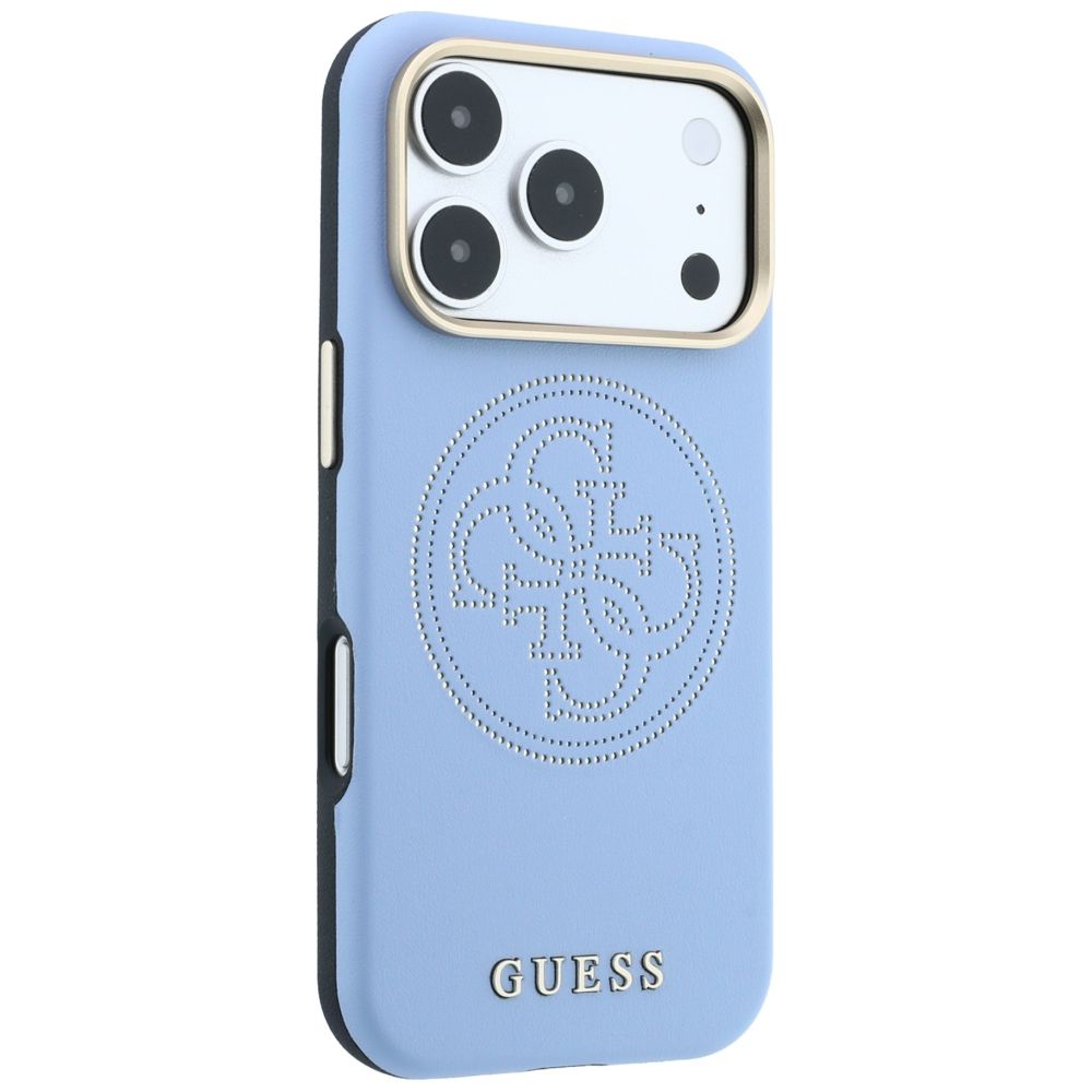 Θήκη Guess Perforated 4G Gold Logo Magsafe Blue iPhone 18 Pro Max/17 Pro Max ΘΗΚΕΣ Guess Θήκη Guess Perforated 4G Gold Logo Magsafe Blue iPhone 18 Pro Max/17 Pro Max - Image 4