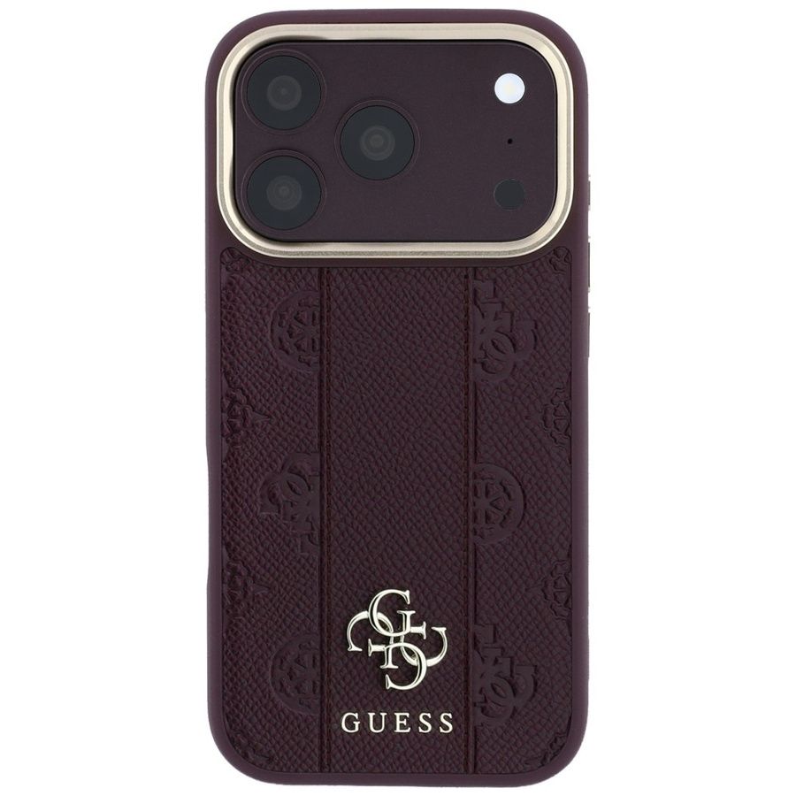Θήκη Guess Stripe Peony 4G Logo Magsafe Burgundy iPhone 18 Pro Max/17 Pro Max ΘΗΚΕΣ Guess Θήκη Guess Stripe Peony 4G Logo Magsafe Burgundy iPhone 18 Pro Max/17 Pro Max - Image 3