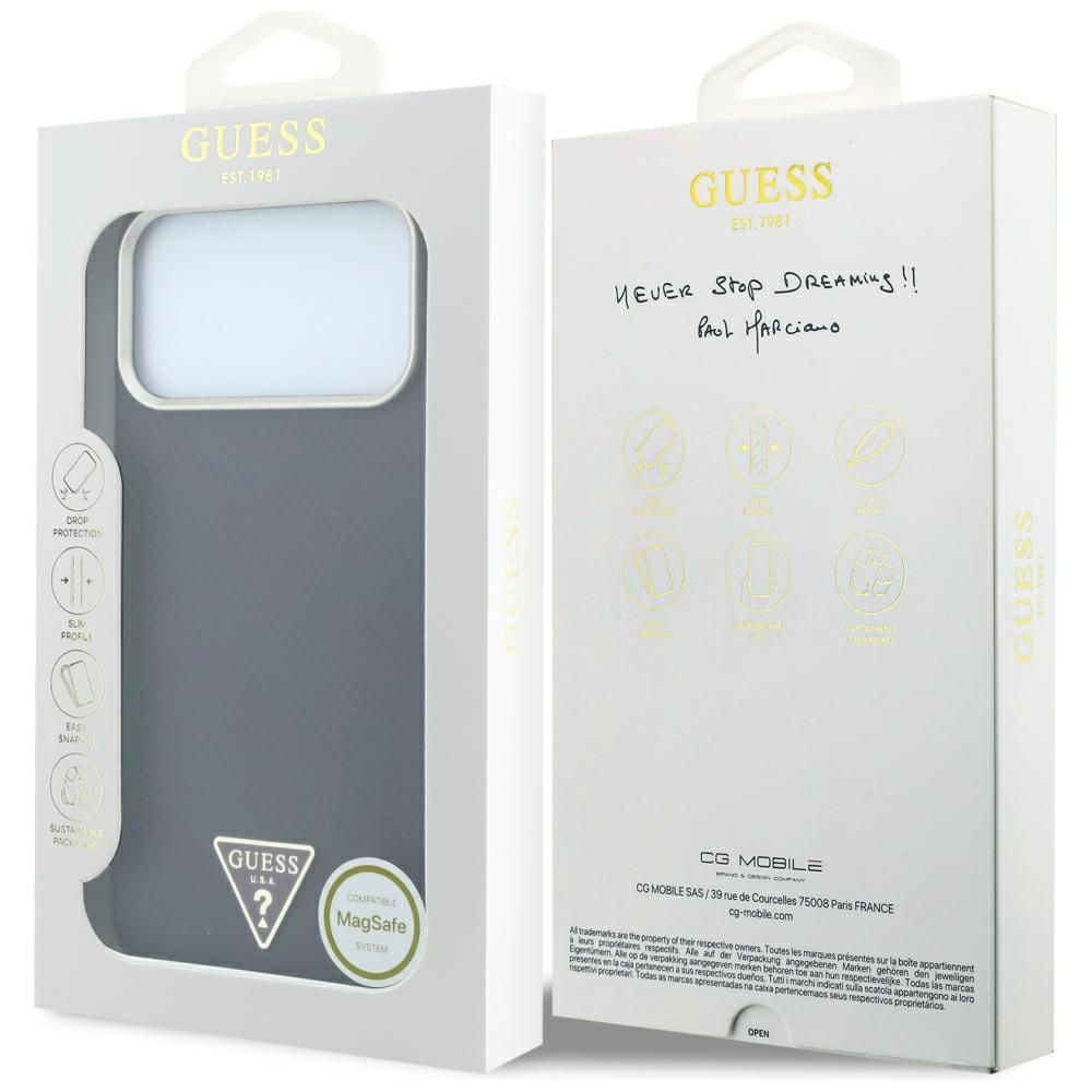 Θήκη Guess Kevlar Triangle Logo Magsafe Burgundy iPhone 18 Pro Max/17 Pro Max ΘΗΚΕΣ Guess Θήκη Guess Kevlar Triangle Logo Magsafe Burgundy iPhone 18 Pro Max/17 Pro Max - Image 8