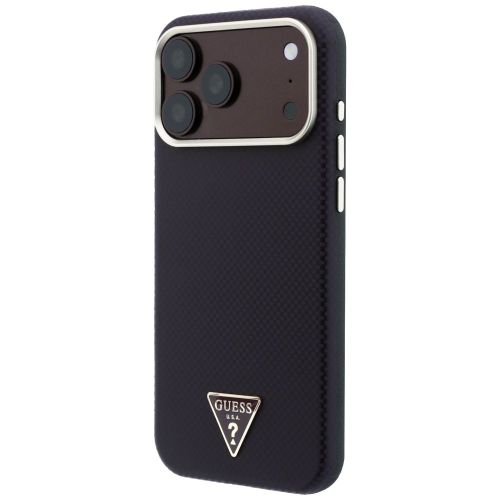Θήκη Guess Kevlar Triangle Logo Magsafe Burgundy iPhone 18 Pro Max/17 Pro Max ΘΗΚΕΣ Guess Θήκη Guess Kevlar Triangle Logo Magsafe Burgundy iPhone 18 Pro Max/17 Pro Max - Image 2