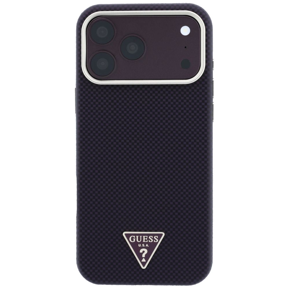 Θήκη Guess Kevlar Triangle Logo Magsafe Burgundy iPhone 18 Pro Max/17 Pro Max ΘΗΚΕΣ Guess Θήκη Guess Kevlar Triangle Logo Magsafe Burgundy iPhone 18 Pro Max/17 Pro Max - Image 7