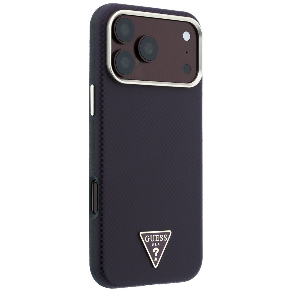 Θήκη Guess Kevlar Triangle Logo Magsafe Burgundy iPhone 18 Pro Max/17 Pro Max ΘΗΚΕΣ Guess Θήκη Guess Kevlar Triangle Logo Magsafe Burgundy iPhone 18 Pro Max/17 Pro Max - Image 6