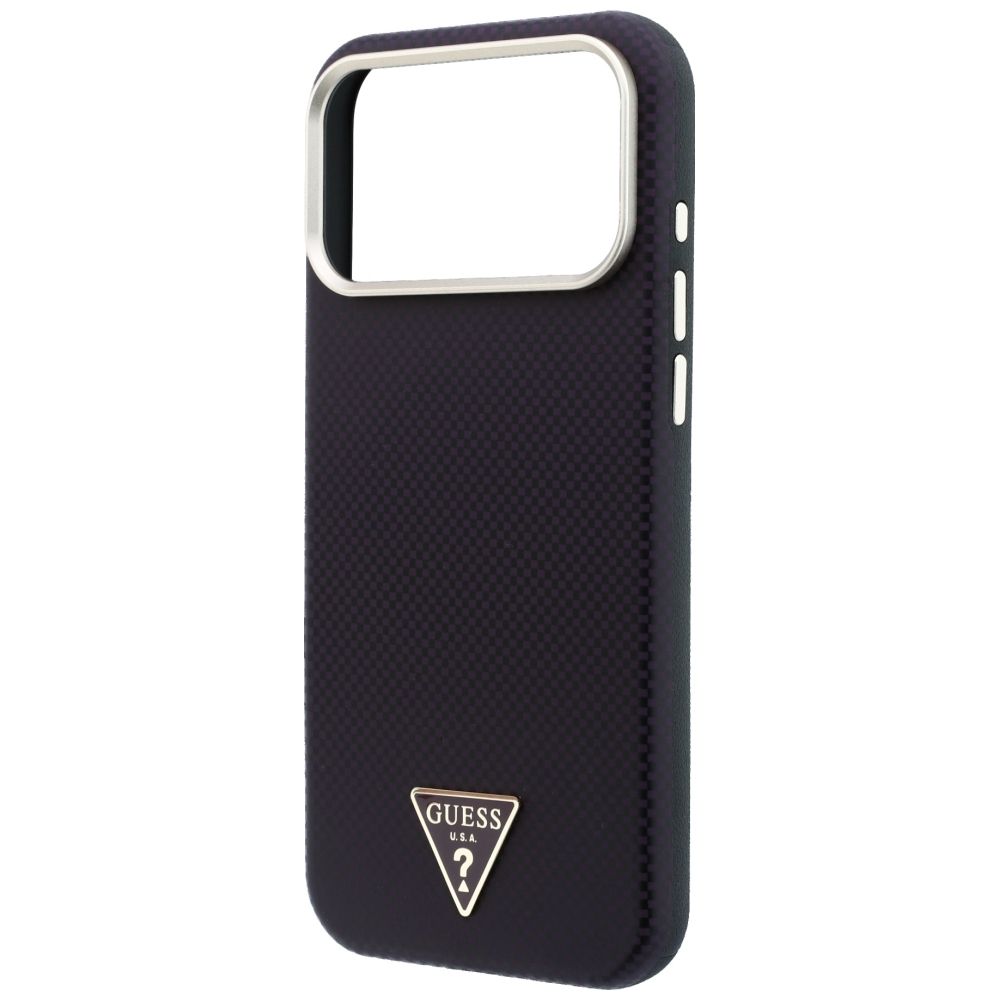 Θήκη Guess Kevlar Triangle Logo Magsafe Burgundy iPhone 18 Pro Max/17 Pro Max ΘΗΚΕΣ Guess Θήκη Guess Kevlar Triangle Logo Magsafe Burgundy iPhone 18 Pro Max/17 Pro Max - Image 4