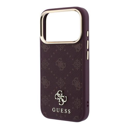 Alternative view of Θήκη Guess Peony 4G Small Logo Magsafe Burgundy iPhone 18 Pro/17 Pro
