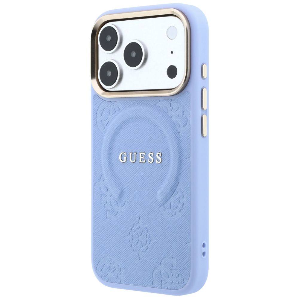 Θήκη Guess Saffiano Peony & Ring Magsafe Blue iPhone 18 Pro Max/17 Pro Max ΘΗΚΕΣ Guess Θήκη Guess Saffiano Peony & Ring Magsafe Blue iPhone 18 Pro Max/17 Pro Max - Image 3