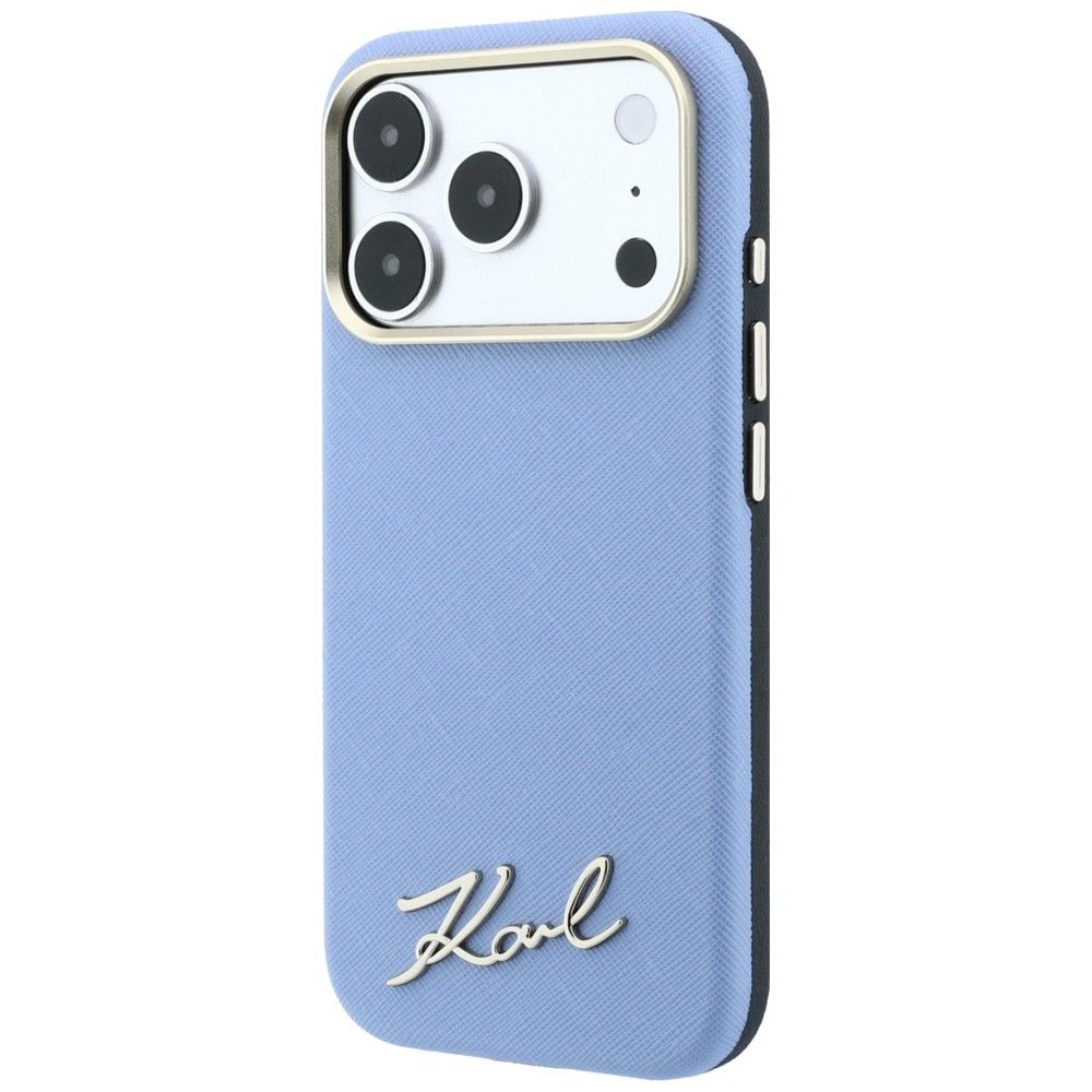 Θήκη Karl Lagerfeld Saffiano Small Script Metal Logo MagSafe Blue iPhone 18 Pro Max/iPhone 17 Pro Max ΘΗΚΕΣ KARL LAGERFELD Θήκη Karl Lagerfeld Saffiano Small Script Metal Logo MagSafe Blue iPhone 18 Pro Max/iPhone 17 Pro Max - Image 6