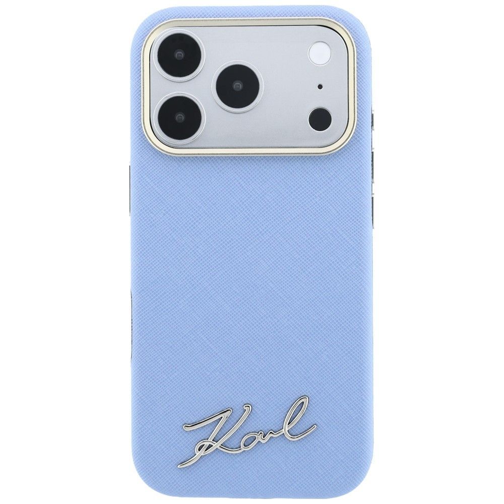 Θήκη Karl Lagerfeld Saffiano Small Script Metal Logo MagSafe Blue iPhone 18 Pro Max/iPhone 17 Pro Max ΘΗΚΕΣ KARL LAGERFELD Θήκη Karl Lagerfeld Saffiano Small Script Metal Logo MagSafe Blue iPhone 18 Pro Max/iPhone 17 Pro Max - Image 5