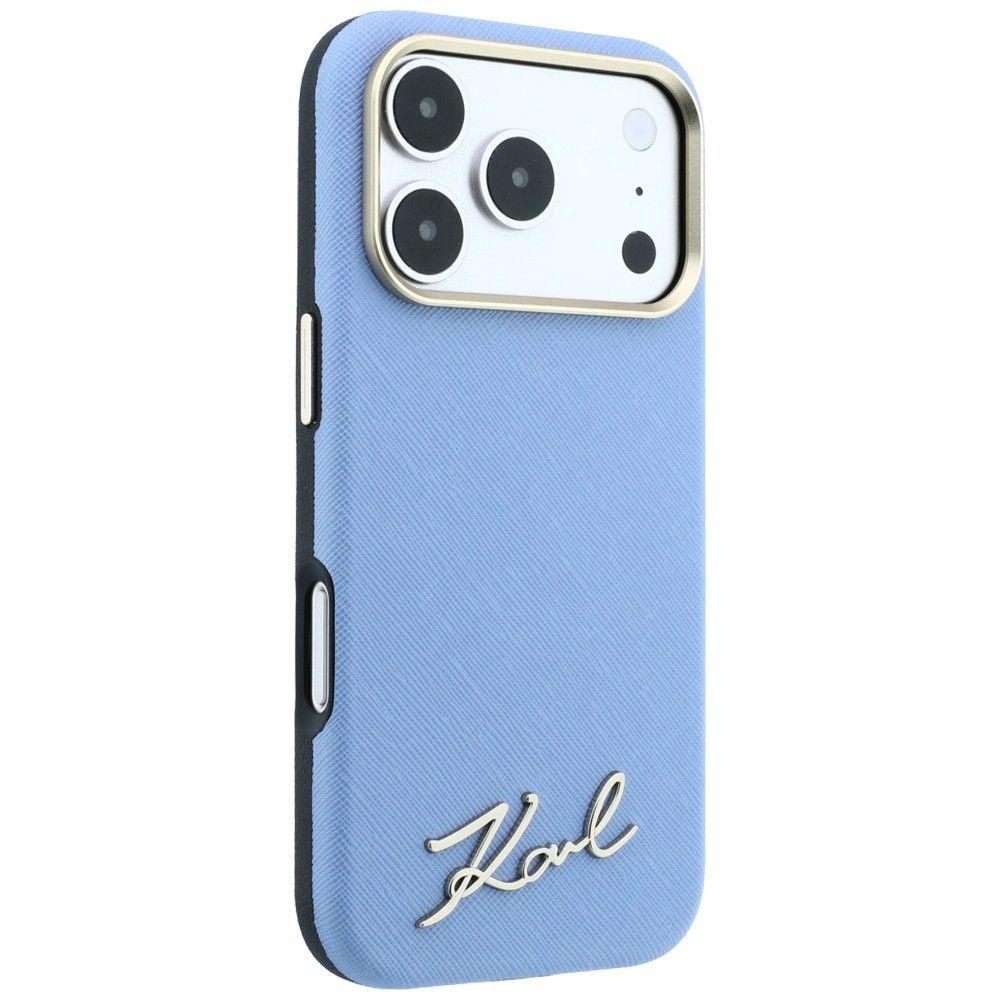 Θήκη Karl Lagerfeld Saffiano Small Script Metal Logo MagSafe Blue iPhone 18 Pro Max/iPhone 17 Pro Max ΘΗΚΕΣ KARL LAGERFELD Θήκη Karl Lagerfeld Saffiano Small Script Metal Logo MagSafe Blue iPhone 18 Pro Max/iPhone 17 Pro Max - Image 2