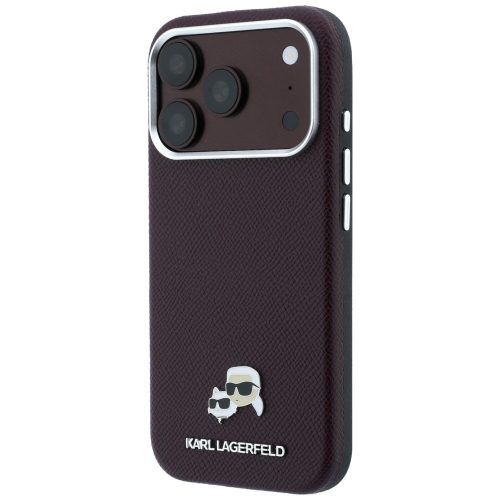 Alternative view of Θήκη Karl Lagerfeld Karl and Choupette Head Pins MagSafe Leather Burgundy iPhone 18 Pro Max/iPhone 17 Pro Max