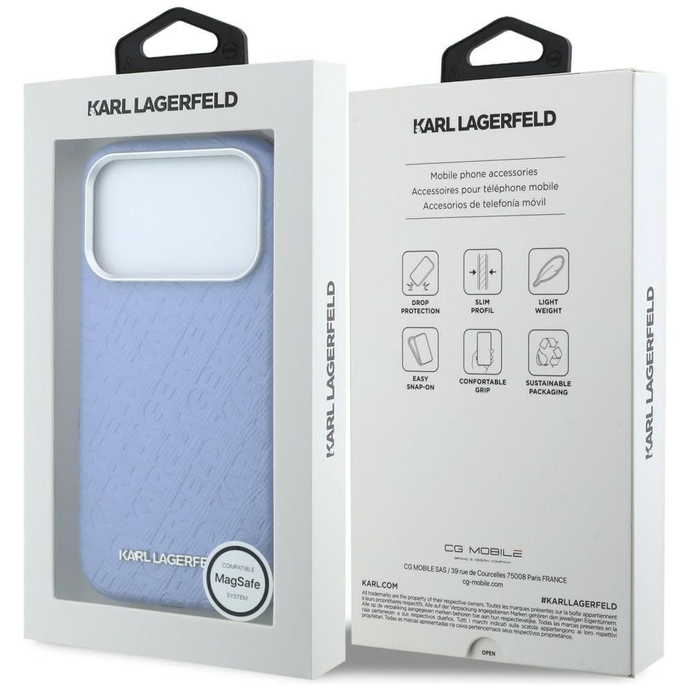 Θήκη Karl Lagerfeld Grained Allover Logo Metal Elongated MagSafe Blue iPhone 18 Pro Max/17 Pro Max ΘΗΚΕΣ KARL LAGERFELD Θήκη Karl Lagerfeld Grained Allover Logo Metal Elongated MagSafe Blue iPhone 18 Pro Max/17 Pro Max - Image 8