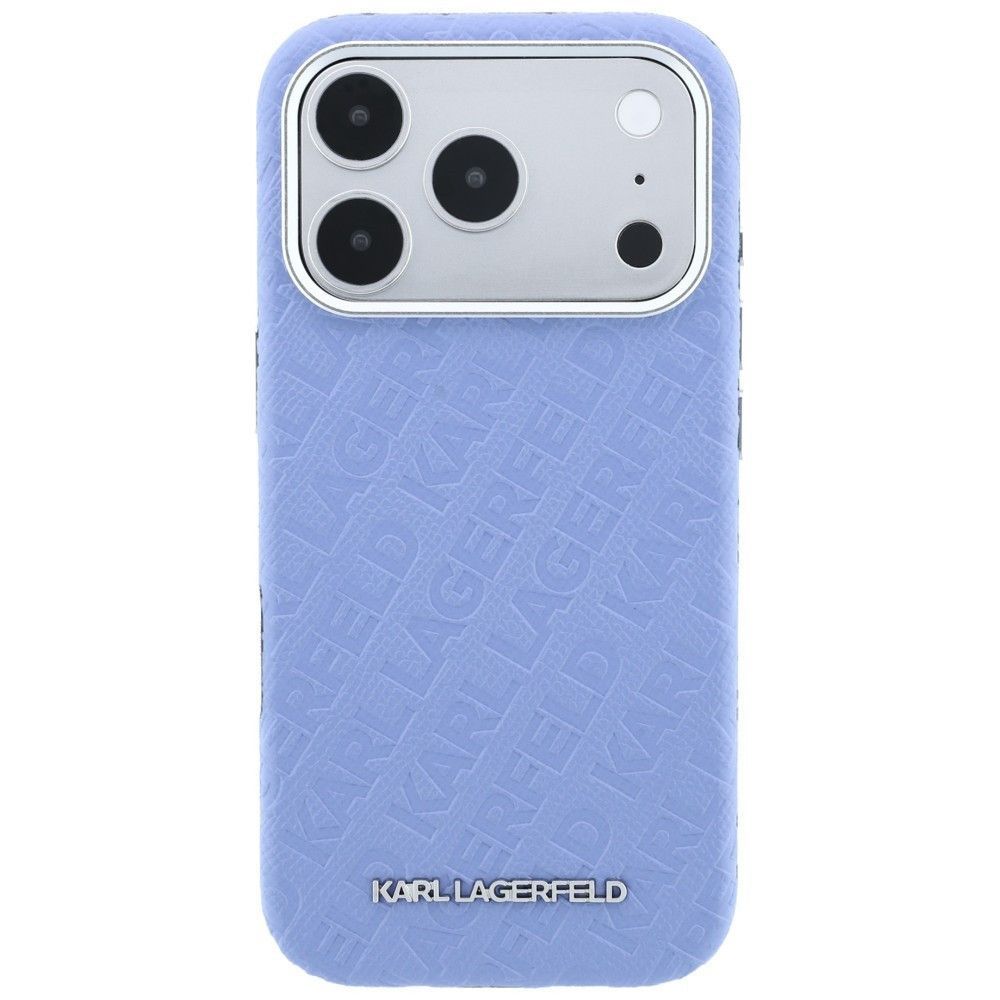 Θήκη Karl Lagerfeld Grained Allover Logo Metal Elongated MagSafe Blue iPhone 18 Pro Max/17 Pro Max ΘΗΚΕΣ KARL LAGERFELD Θήκη Karl Lagerfeld Grained Allover Logo Metal Elongated MagSafe Blue iPhone 18 Pro Max/17 Pro Max - Image 2