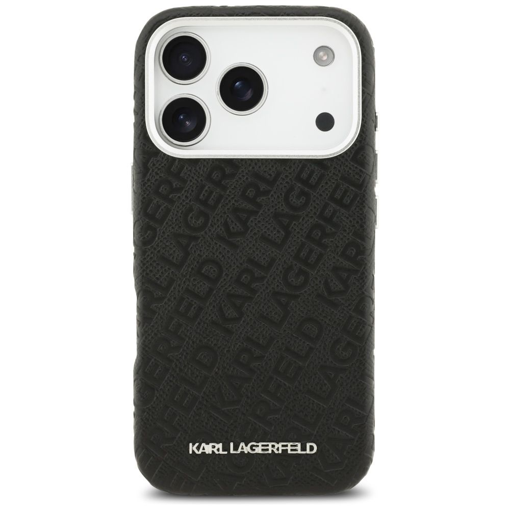 Θήκη Karl Lagerfeld Grained Allover Logo Metal Elongated MagSafe Black iPhone 18 Pro Max/17 Pro Max ΘΗΚΕΣ KARL LAGERFELD Θήκη Karl Lagerfeld Grained Allover Logo Metal Elongated MagSafe Black iPhone 18 Pro Max/17 Pro Max - Image 5
