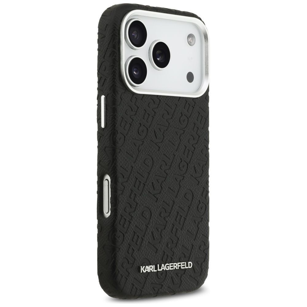 Θήκη Karl Lagerfeld Grained Allover Logo Metal Elongated MagSafe Black iPhone 18 Pro Max/17 Pro Max ΘΗΚΕΣ KARL LAGERFELD Θήκη Karl Lagerfeld Grained Allover Logo Metal Elongated MagSafe Black iPhone 18 Pro Max/17 Pro Max - Image 3