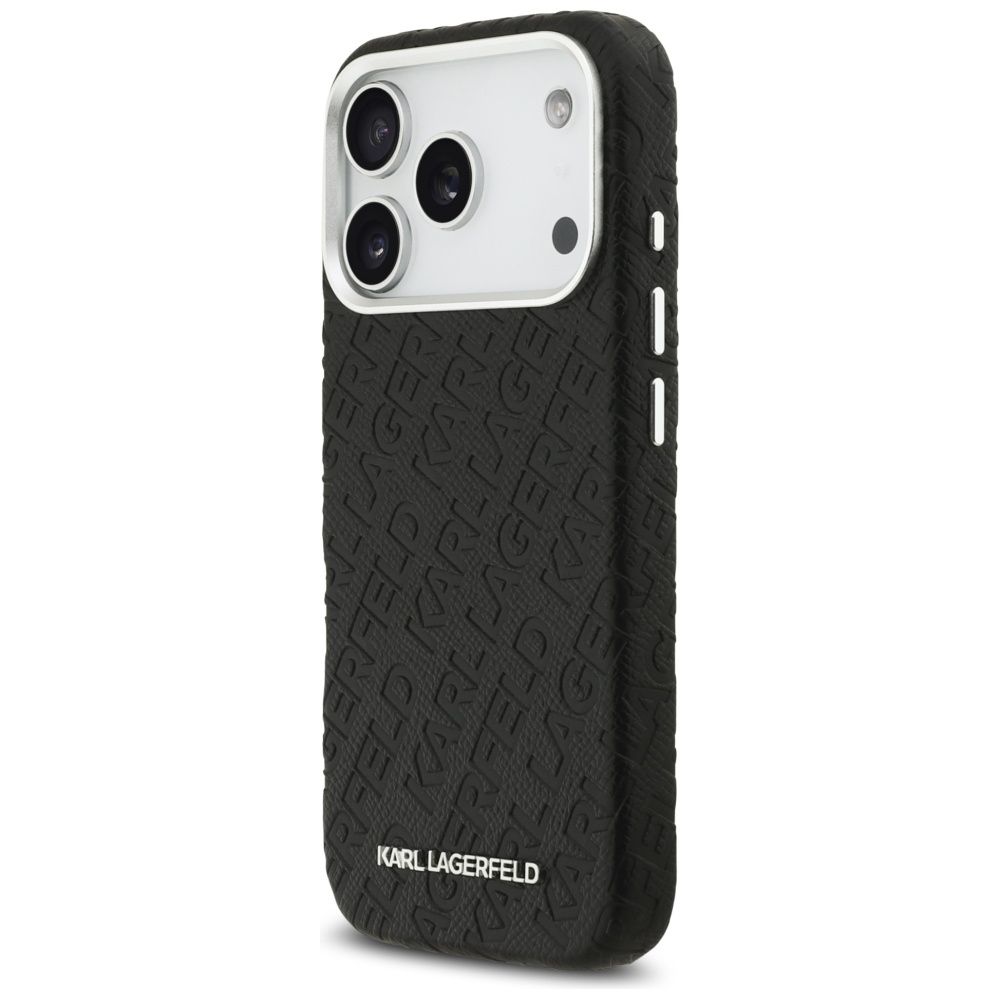 Θήκη Karl Lagerfeld Grained Allover Logo Metal Elongated MagSafe Black iPhone 18 Pro Max/17 Pro Max ΘΗΚΕΣ KARL LAGERFELD Θήκη Karl Lagerfeld Grained Allover Logo Metal Elongated MagSafe Black iPhone 18 Pro Max/17 Pro Max - Image 2