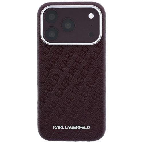 Alternative view of Θήκη Karl Lagerfeld Grained Mono Resin Logo MagSafe Burgundy iPhone 18 Pro Max/17 Pro Max