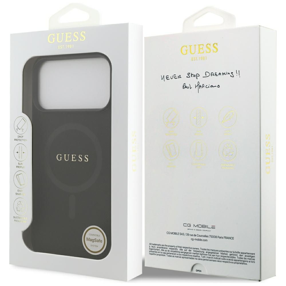 Θήκη Guess Saffiano Classic Logo Magsafe Black iPhone 18 Pro Max/17 Pro Max ΘΗΚΕΣ Guess Θήκη Guess Saffiano Classic Logo Magsafe Black iPhone 18 Pro Max/17 Pro Max - Image 6
