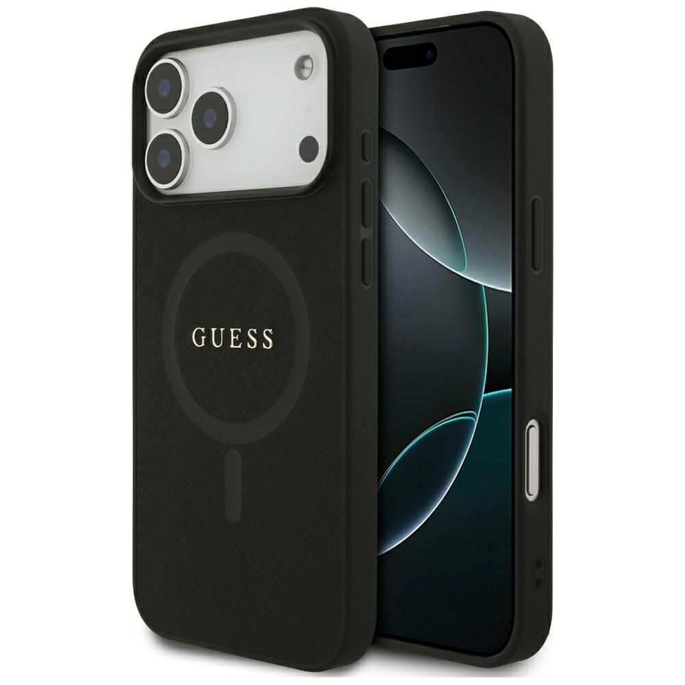 Θήκη Guess Saffiano Classic Logo Magsafe Black iPhone 18 Pro Max/17 Pro Max ΘΗΚΕΣ Guess Θήκη Guess Saffiano Classic Logo Magsafe Black iPhone 18 Pro Max/17 Pro Max
