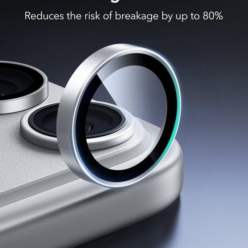 Alternative view of ESR Armorite Tempered Glass Camera Lens Silver iPhone 18 Pro/18 Pro Max