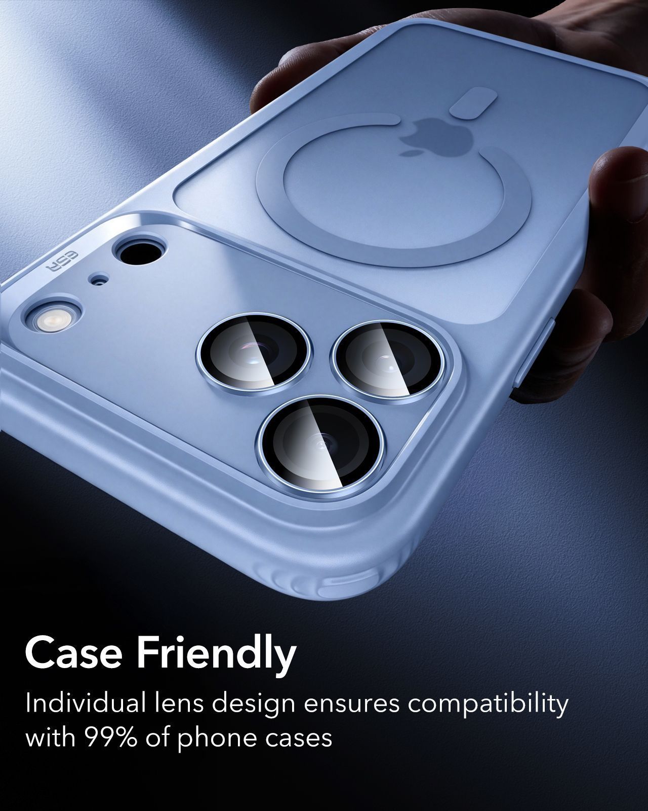 ESR Armorite Tempered Glass Camera Lens Blue iPhone 18 Pro/18 Pro Max ΠΡΟΣΤΑΣΙΑ ΟΘΟΝΗΣ ESR ESR Armorite Tempered Glass Camera Lens Blue iPhone 18 Pro/18 Pro Max - Image 2