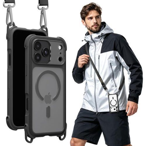 Θήκη MagEasy Odyssey Strap M Rugged with Lanyard Magsafe Black iPhone 18 Pro Max/17 Pro Max ΘΗΚΕΣ MagEasy Θήκη MagEasy Odyssey Strap M Rugged with Lanyard Magsafe Black iPhone 18 Pro Max/17 Pro Max