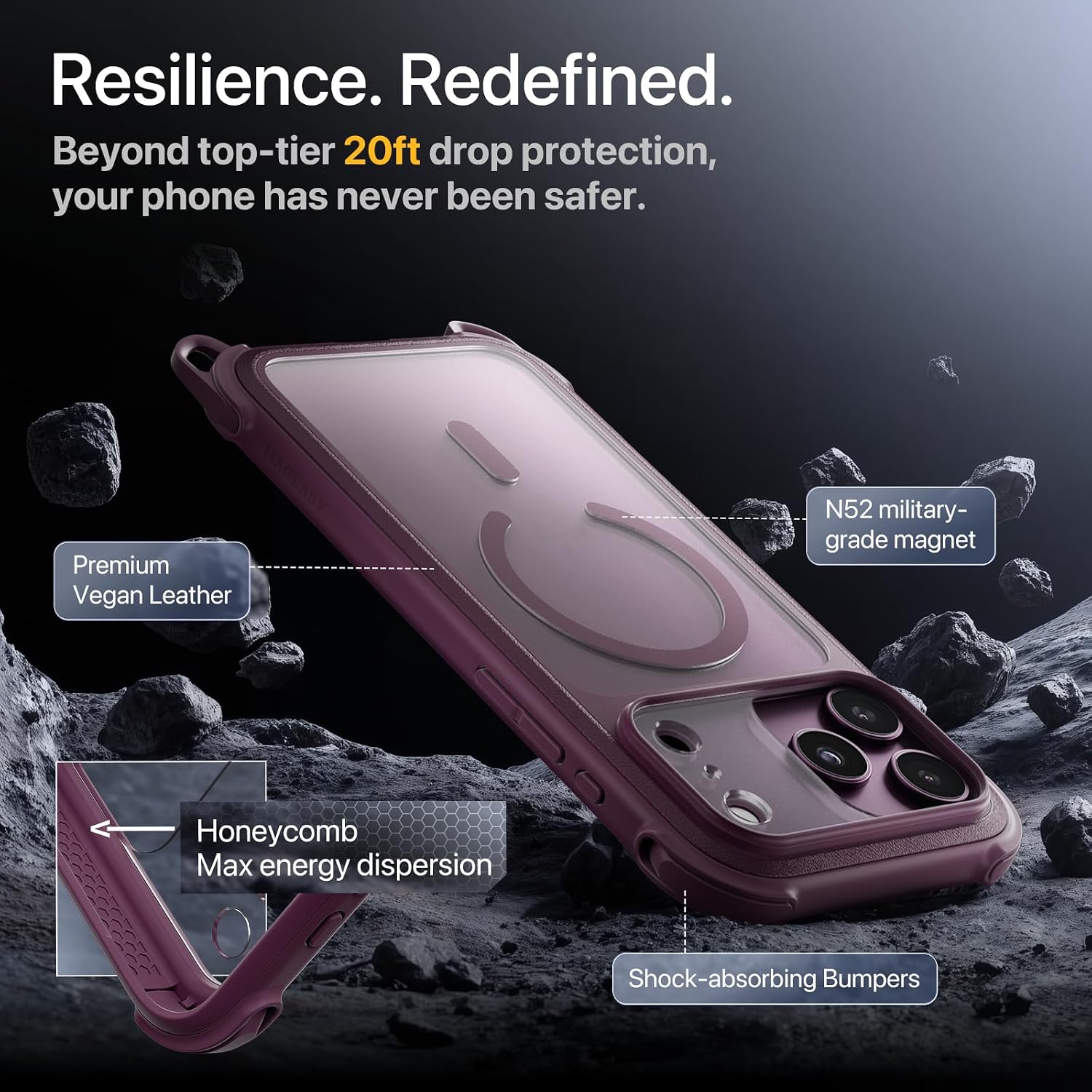 Θήκη MagEasy Odyssey Strap M Rugged with Lanyard Magsafe Nebula iPhone 18 Pro Max/17 Pro Max ΘΗΚΕΣ MagEasy Θήκη MagEasy Odyssey Strap M Rugged with Lanyard Magsafe Nebula iPhone 18 Pro Max/17 Pro Max - Image 6