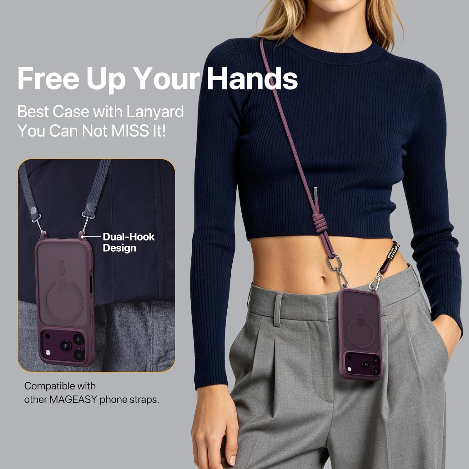 Θήκη MagEasy Roam M with Lanyard Magsafe Slate iPhone 18 Pro Max/17 Pro Max ΘΗΚΕΣ MagEasy Θήκη MagEasy Roam M with Lanyard Magsafe Slate iPhone 18 Pro Max/17 Pro Max - Image 4