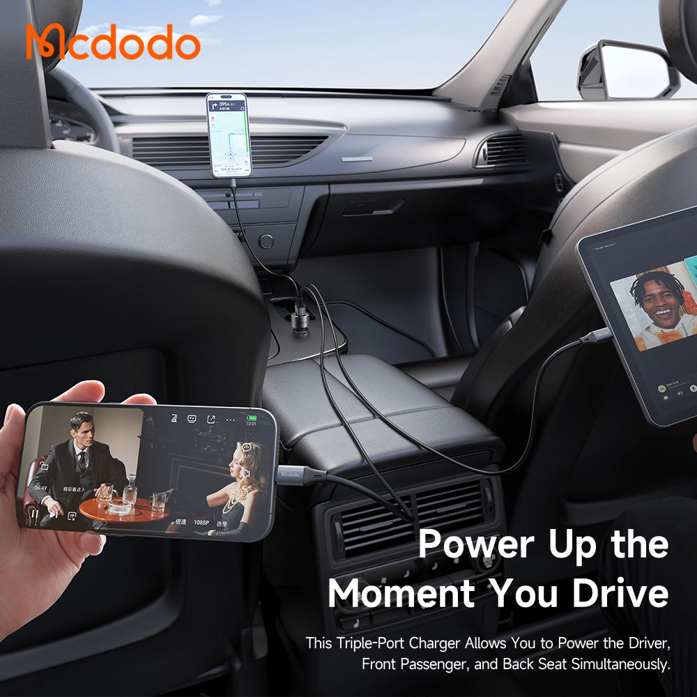 Mcdodo Triple Charger 2x USB-C 1x USB 90W Black (CC311) ΑΞΕΣΟΥΑΡ Mcdodo Mcdodo Triple Charger 2x USB-C 1x USB 90W Black (CC311) - Image 5