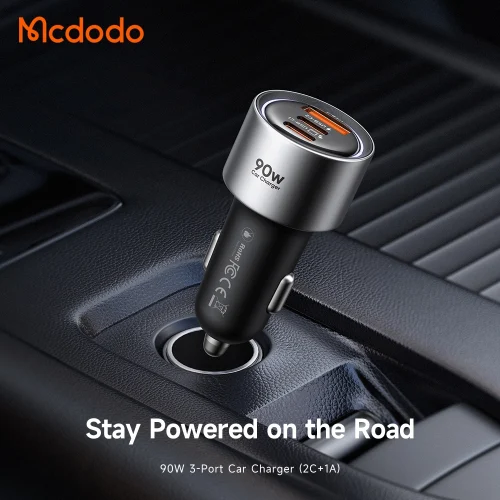 Alternative view of Mcdodo Triple Charger 2x USB-C 1x USB 90W Black (CC311)
