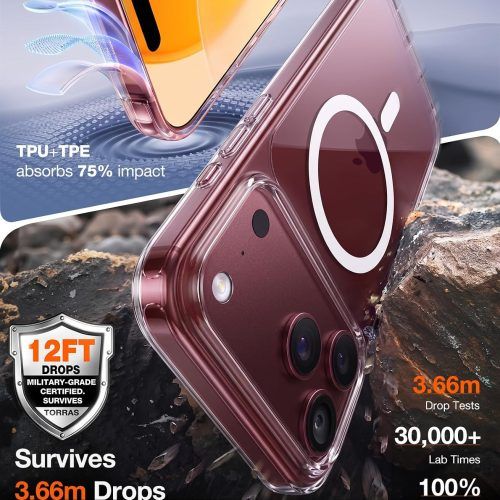 Alternative view of Θήκη Torras Guardian MagSafe Clear iPhone 18 Pro Max/17 Pro Max