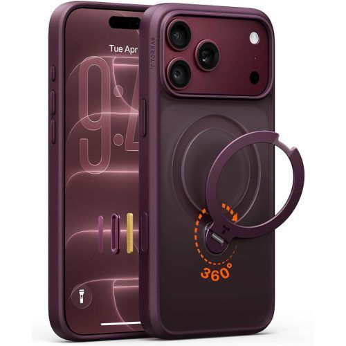 Θήκη Torras Ostand Q3 Spin MagSafe Purple iPhone 18 Pro Max/17 Pro Max ΘΗΚΕΣ TORRAS Θήκη Torras Ostand Q3 Spin MagSafe Purple iPhone 18 Pro Max/17 Pro Max