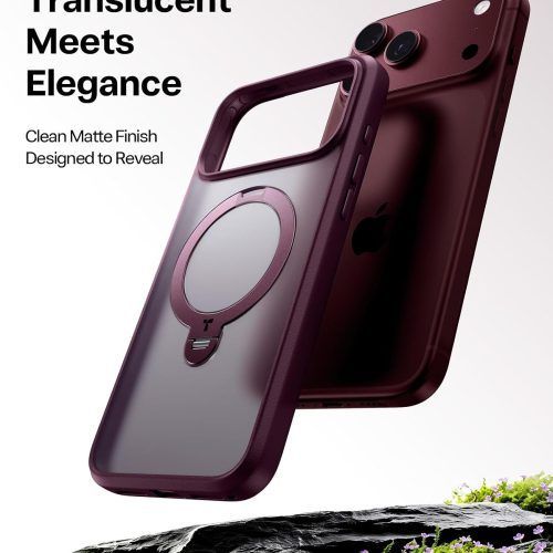 Alternative view of Θήκη Torras Ostand Q3 Spin MagSafe Purple iPhone 18 Pro Max/17 Pro Max