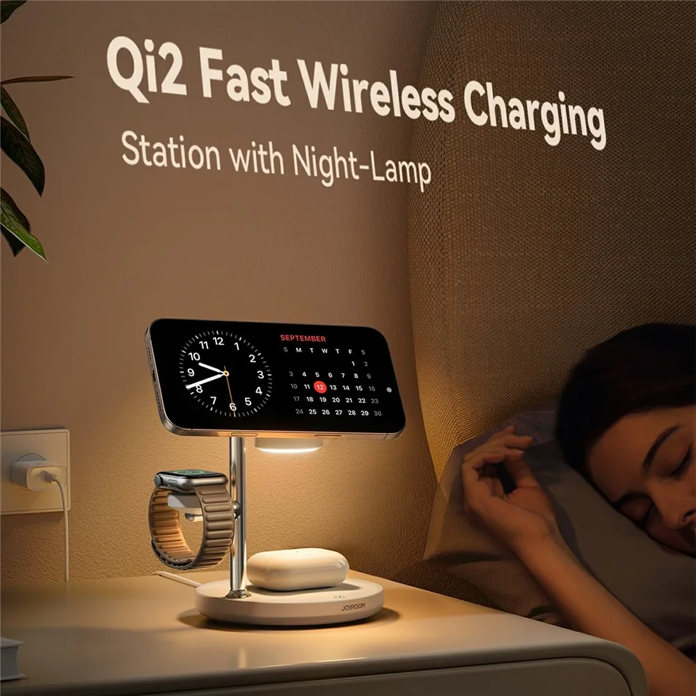 Siipro 4in1 Qi2.2 MagSafe 25W Charging Station Black (SW-47B) APPLE WATCH SIIPRO Siipro 4in1 Qi2.2 MagSafe 25W Charging Station Black (SW-47B) - Image 5