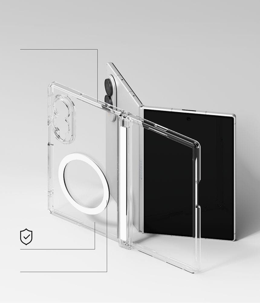 Θήκη Ringke Fusion Flap Magsafe Clear Samsung Galaxy Z Fold 8 ΘΗΚΕΣ Ringke Θήκη Ringke Fusion Flap Magsafe Clear Samsung Galaxy Z Fold 8 - Image 4