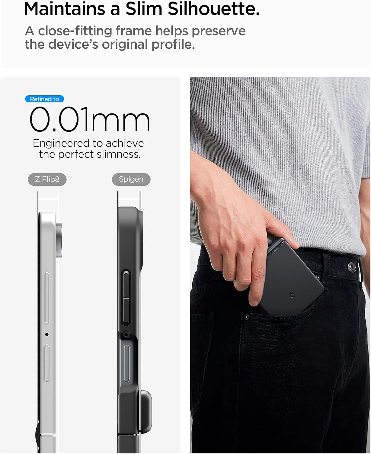 Θήκη Spigen Air Fit Pro Magsafe Black Samsung Galaxy Z Flip 8 ΘΗΚΕΣ Spigen Θήκη Spigen Air Fit Pro Magsafe Black Samsung Galaxy Z Flip 8 - Image 8