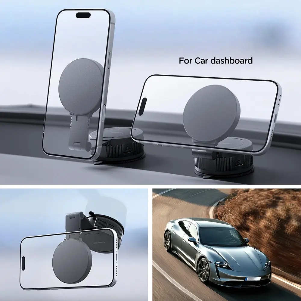 Spigen MagFit Adhesive Dashboard Car Mount Black ΑΞΕΣΟΥΑΡ MAGSAFE Spigen Spigen MagFit Adhesive Dashboard Car Mount Black - Image 5